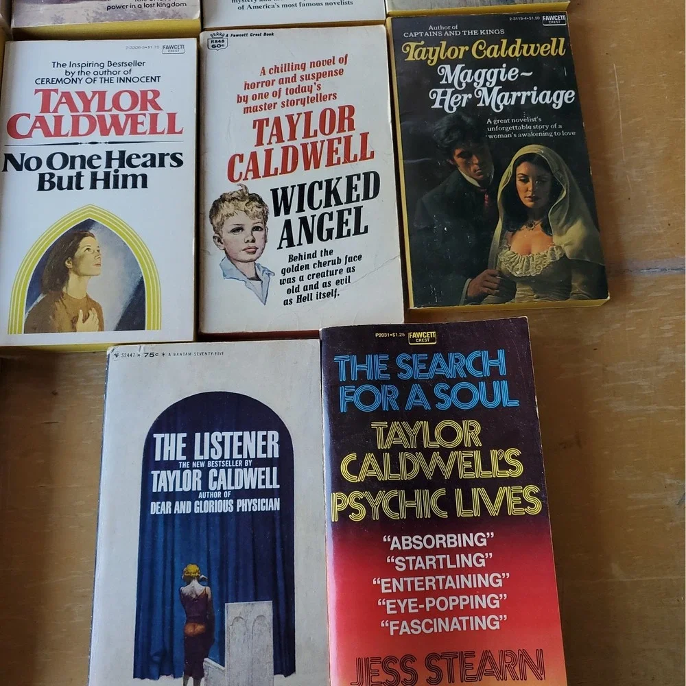 Lot of 35 Taylor Caldwell Vintage Paperback Historical Romance Books NOS
